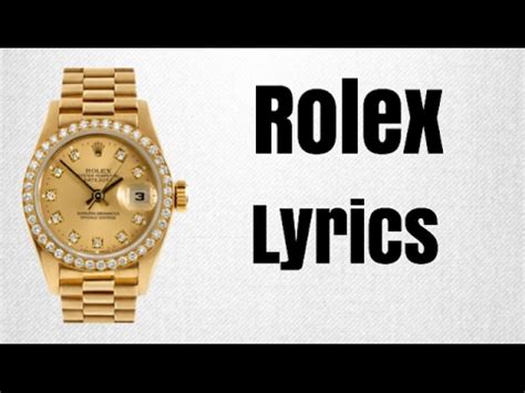 песня rolex|Rolex song lyrics youtube.